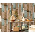 Waterproof PVC Self Adhesive Vinyl Wood Mura Wallpaper Roll for Living Room Kitchen Kids Room Bedroom Walls Wood Contact Paper