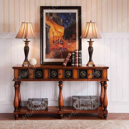 Classic Wooden Console Table antique hobby lobby