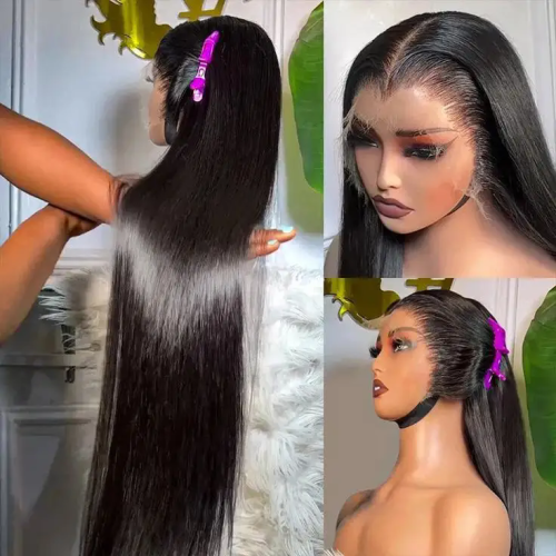 30 40 Inch Wig Human Hair Lace Front Body Wave Long Straight Virgin Hair Blonde 613 Full Lace Wigs Wholesale Deep Curly Wigs