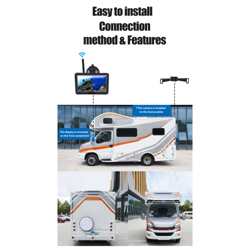 5 Inch Wireless monitor with 2 cameras working