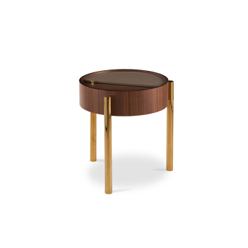 Lucia ξύλο κρεβάτι sidetable