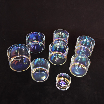 Q're 7 chakra crystal singing bowl set