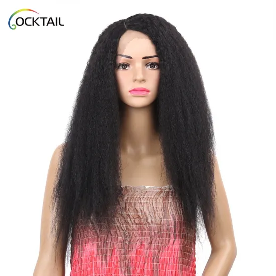 Brazilian Human Hair Lace Front Yaki Kinky Straight Virgin Human Hair Wig Pre Plucked 13x4 Transparent Frontal Lace Human Hair