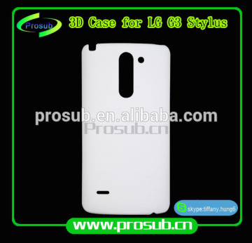3d sublimation diy blank cell phone case cover skin for SFP- LG G3 stylus
