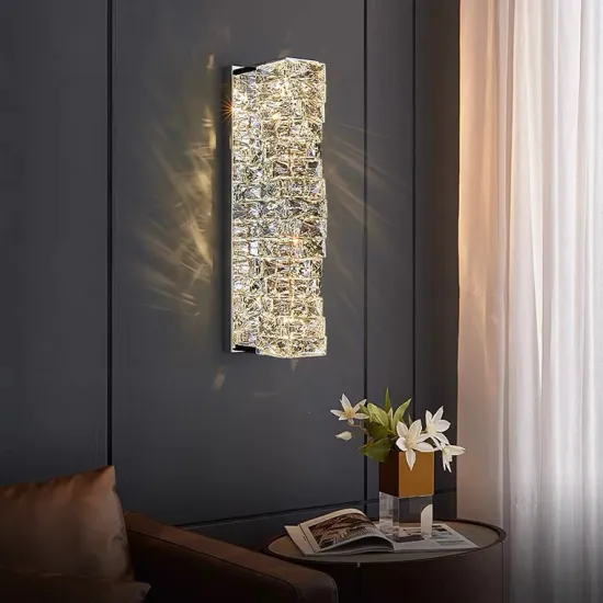 Modern Luxury K9 Crystal Wall Lamps for Bedroom and Home Decor