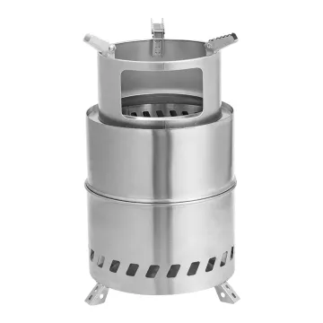 Compact & Portable Stainless Steel Camping Stove and Cookware Set: The Ultimate Rocket Stove for Outdoor Adventures