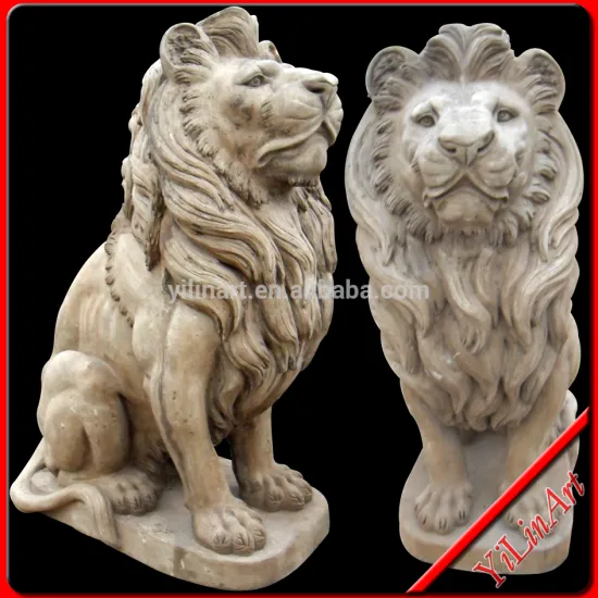 Antique Stone Carving Lion(YL-Z026)