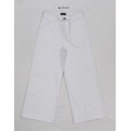 Wholesale White Strappy Denim Trousers