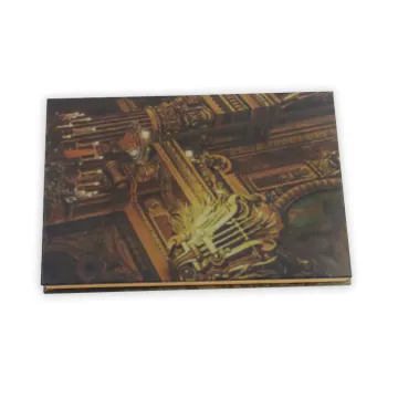 Retro style cosmetic brown box empty eyeshadow palette