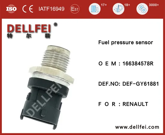 Common Rail Fuel High Pressure Sensor 166384578R for RENAULT