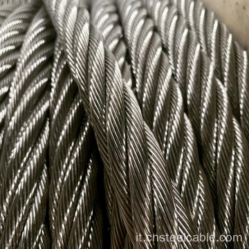 Porcellana Cavo in acciaio zincato 7x37, cavo acciaio zincato da 5 mm, dia. 4mm a 12mm fornitore di cavi in ​​acciaio fornitore