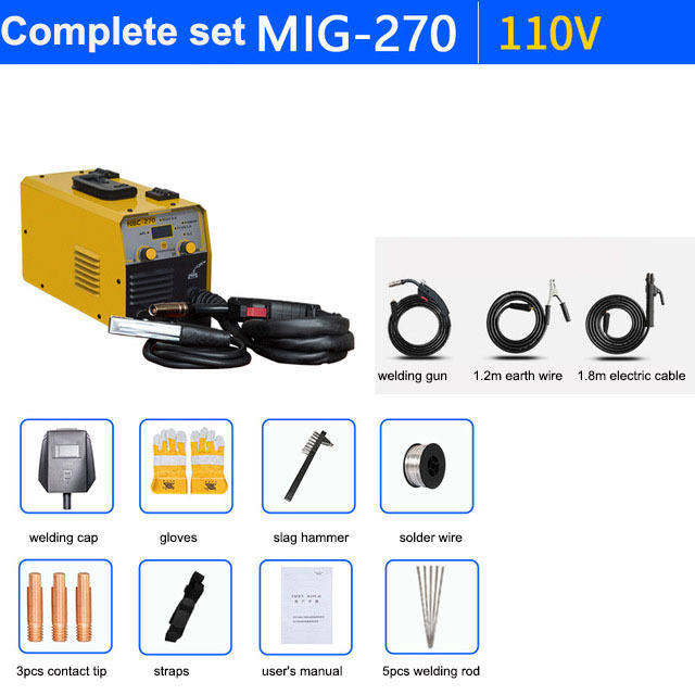 110V/220V Portable Mini CO2 Shielded Automatic Welder: A Versatile 2-in-1 MIG/MMA Welding Machine with 250A Output and IGBT Inve