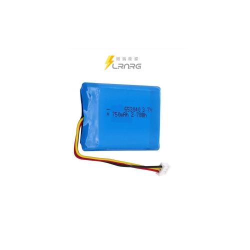 3.7v 750mah 653040 lithium polymer battery