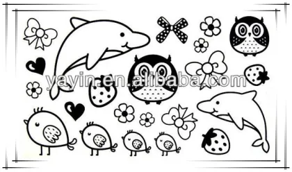 Non-toxic temporary water transfer body art sticker/skin tattoo sticker/body sticker/ safe tattoo sticker for kids
