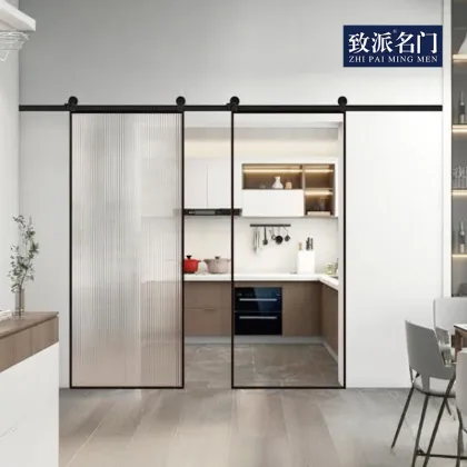 Double opening barn door, sliding door silent