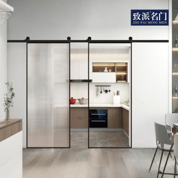 Double opening barn door, sliding door silent