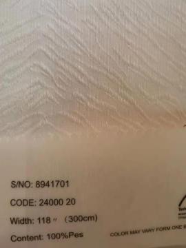 Nowa różowa żakardowa firanka