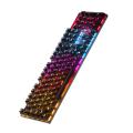 Teclado de jogos RGB mecânico metal com 104key