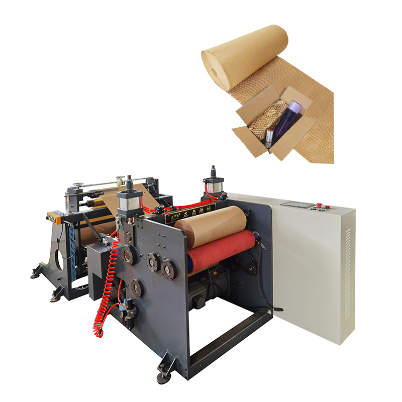 Máquina de fabricación de cojines de panal de papel kraft de alta velocidad