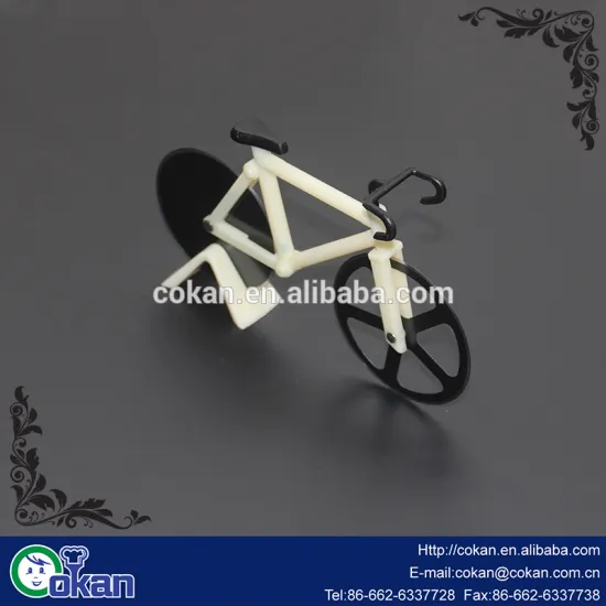CK-KT662 Bicycle Shape Strainless steel pizza cutter with non stick and ABS