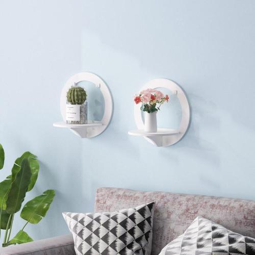 Home Decoration PVC Round Shelf Fashion Storage Rack