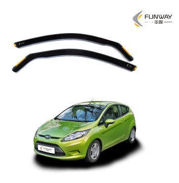 High Quality PMMA Black Car Door Visor for FORD Fiesta MK7 2009-2017 3 Door