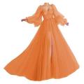 Puffy Sleeve Prom Kleid