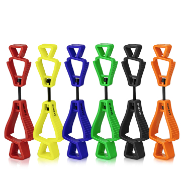 BOZZYS Wear-Resistant Glove Clips - 6 Colors for Easy Use and Long-Lasting Hold