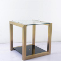 phong cách Châu Âu sáng tạo toughened glass end table