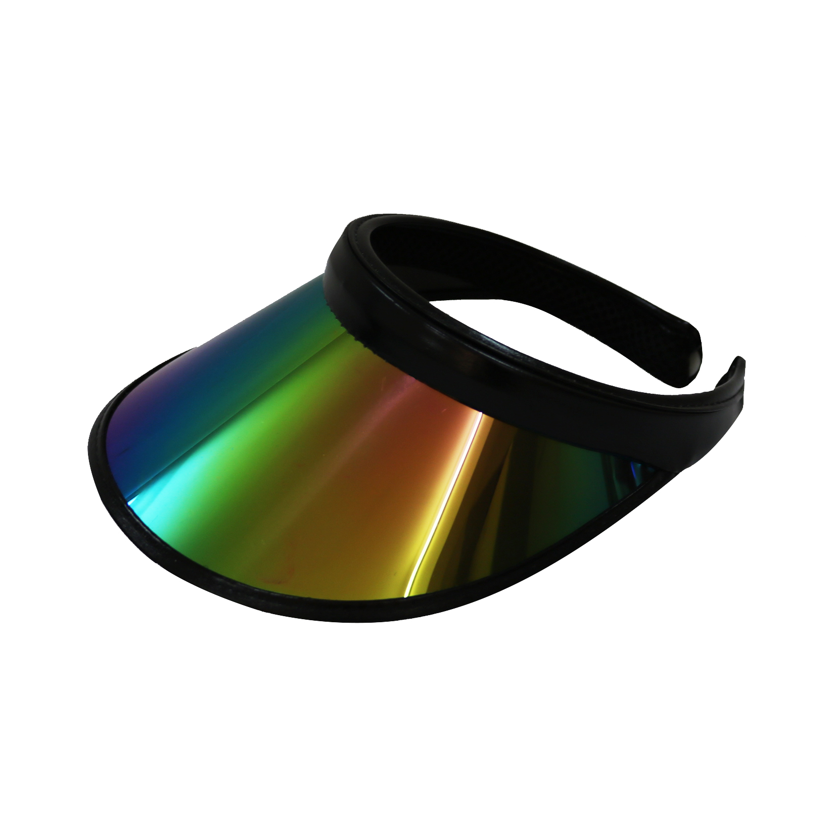 rainbow lens black headband visor cap