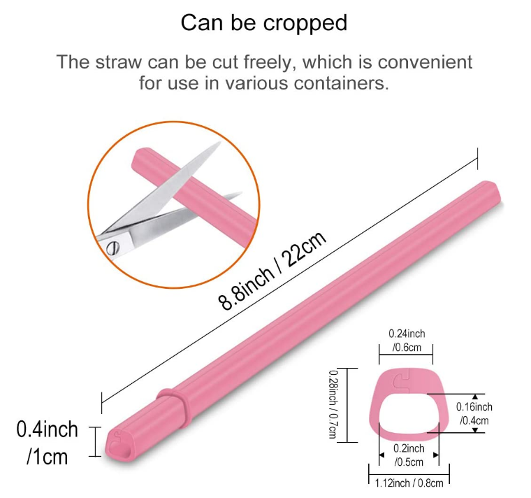 Silicone Openable Straws