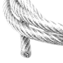Нейлоновое покрытие проволочное веревка AISI304 7x7 1,5 мм/2,5 мм