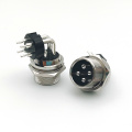 Right Angle GX16 Panel Mount Circular Aviation Connectors