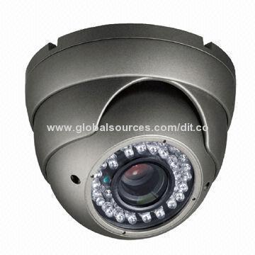 CCD Dome Camera, with OSD Menu, 1/3-inch Sony, 550/600/700TVL, Support Varifocal Lens