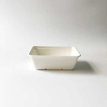 650ml bagasse tray container