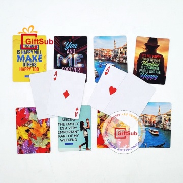 Customizable Sublimation Printed Poker Cards: DIY Single-Sided Magic Cards in Mini Paper Size