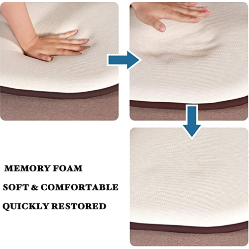 Comfity Memory Foam Chair Pads, Brown