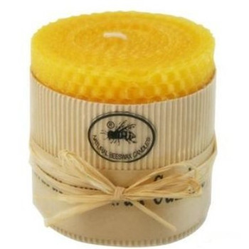pure hand scroll beeswax candle 100% natural