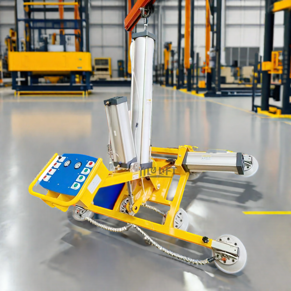 Pneumatic Vacuum Suction Cups Lifter 600kg Capacity For Glass Handling ...