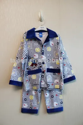 Wholesale Fashion Design Boys Pajamas Long Sleeve Winter Children Cartoon Pajamas