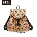 Geometric foldable fashion cork packpack laptop bag