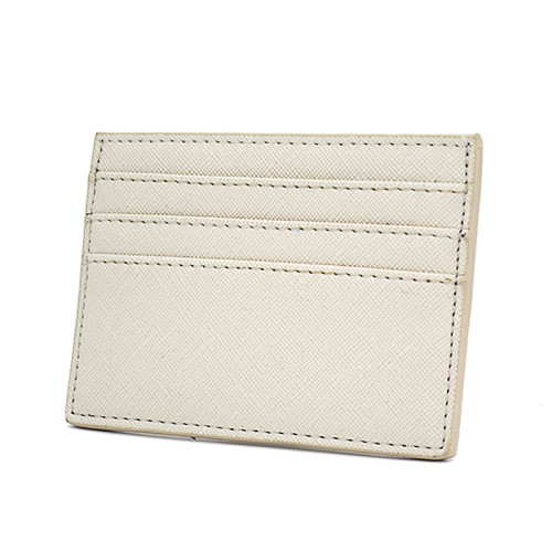 Ultra Thin Pu Saffiano Leather Credit Card Holder