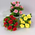 1Pc Potted Handmade Artificial Flower Bonsai Stage Garden Wedding Fake Flower Office Home Party Wedding Decor Props Potted plant