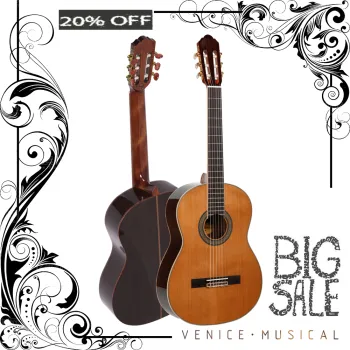 musical instrument red cedar top 39 inch classical guitar