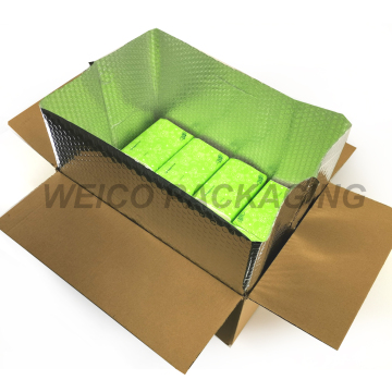 Boîte de boîte isolée en papier d'aluminium pour livraison