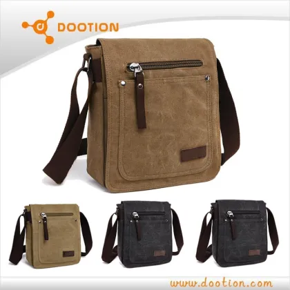 cross strap canvas messenger bag men