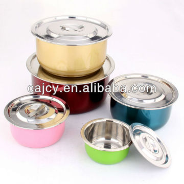10 Pcs Stainless Steel Stock Pot