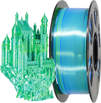 Coextrusion Dual Color PLA Shiny Silk Filament
