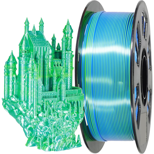 Coextrusion Dual Color PLA Shiny Silk Filament