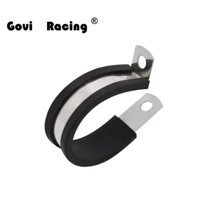 Custom Rubber Lined P Clips Hose Clamps
